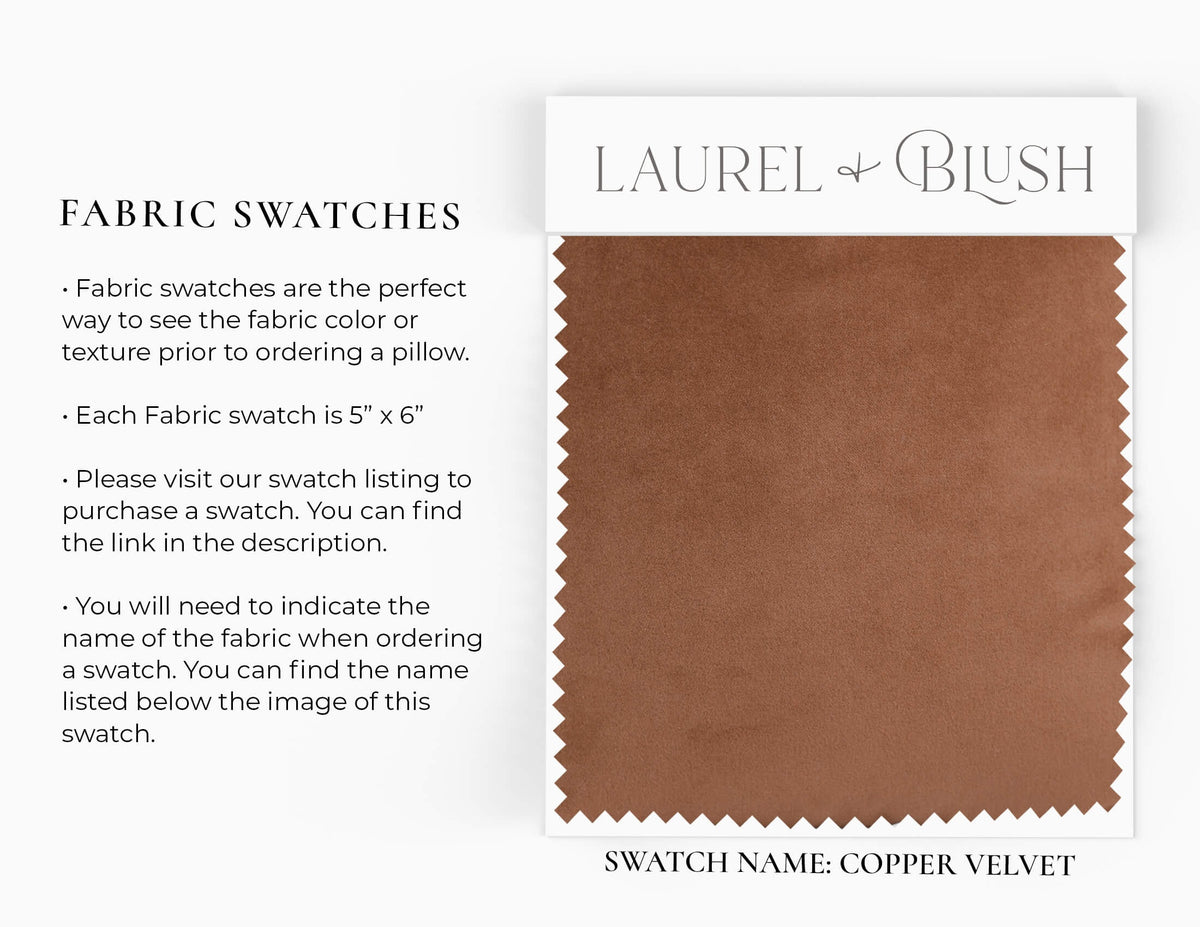 Copper Velvet Pillow Cover
