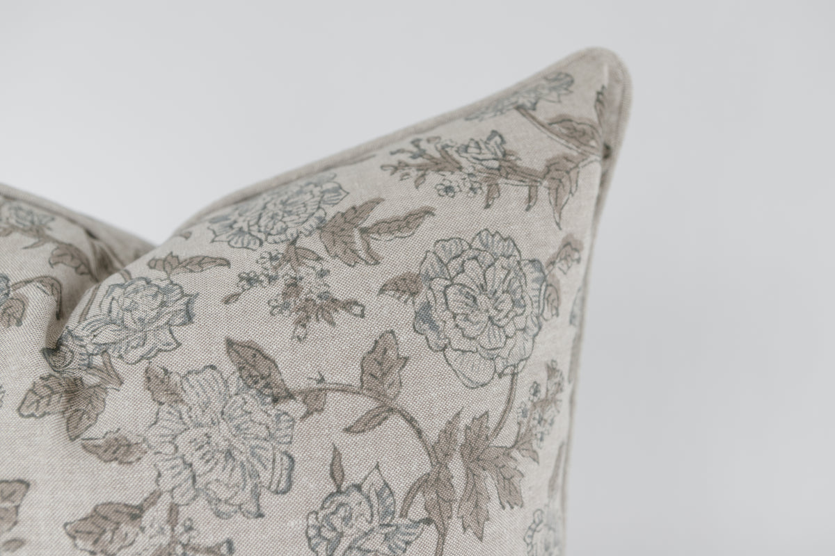 Evie Dusty Blue Pillow Cover