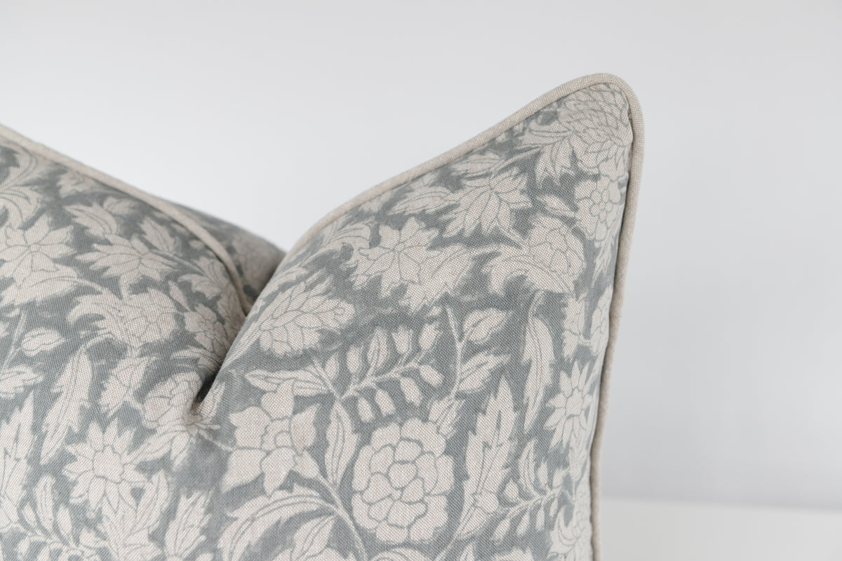 Lucie Dusty Blue Pillow Cover