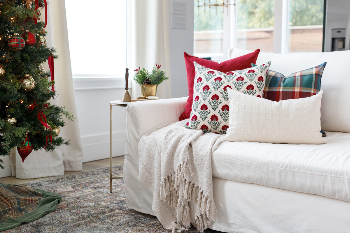 Cranberry Velvet Pillow Cover