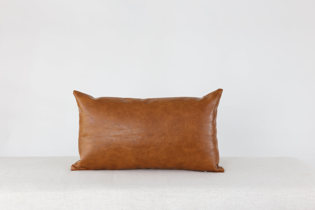 Leather Pillow Cover