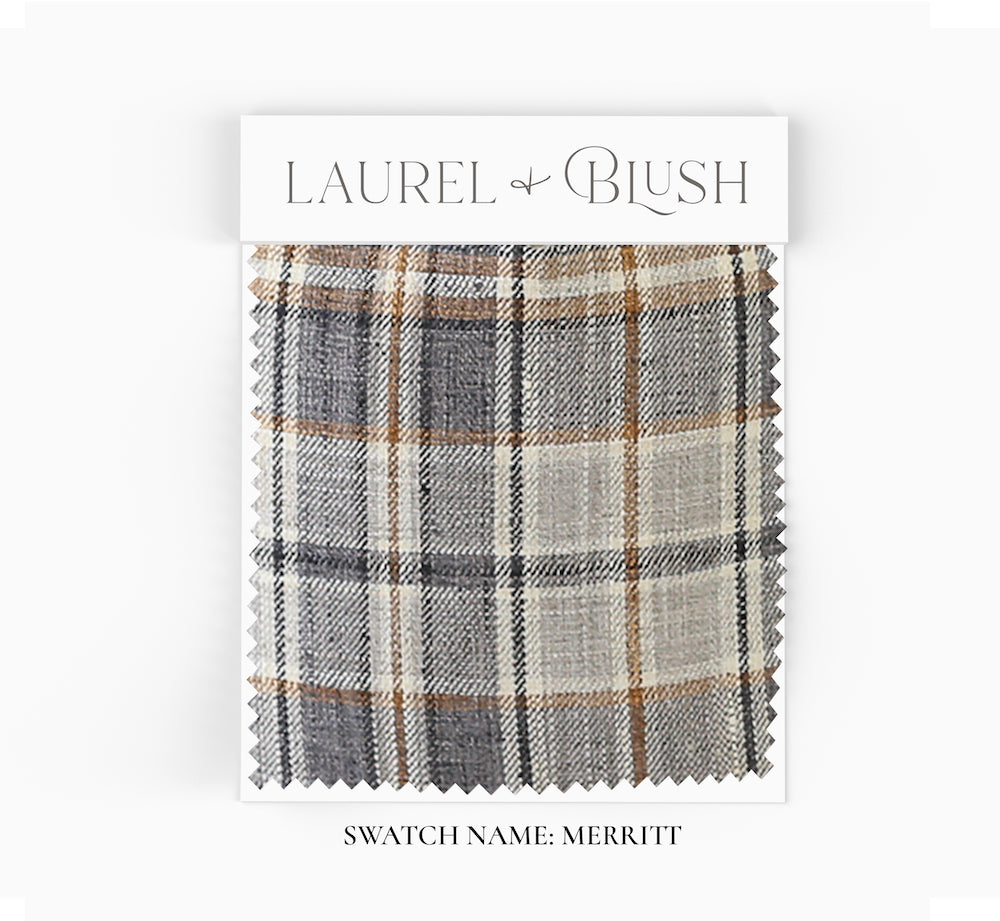 fall rust orange plaid pillow cover