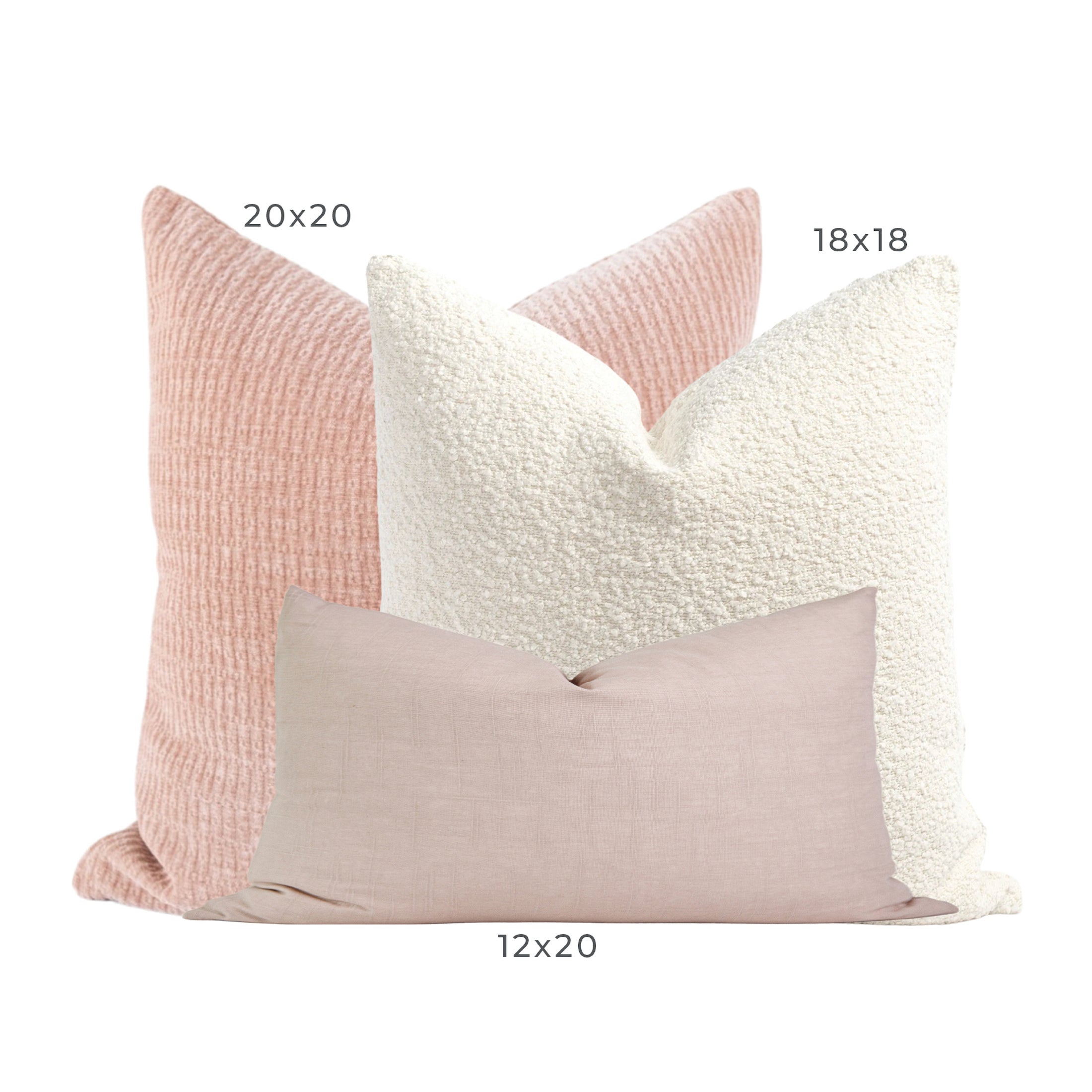 Couch Pillows Set, Pillow Combination, Throw Pillows Set, Pillow Combo Set,  Beige Throw Pillows, Floral Pillow Covers, Lumbar Pillows - Laurel and Blush