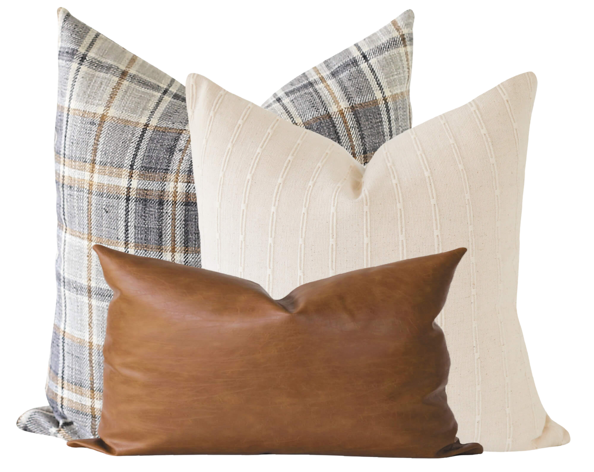Leather Pillow Cover