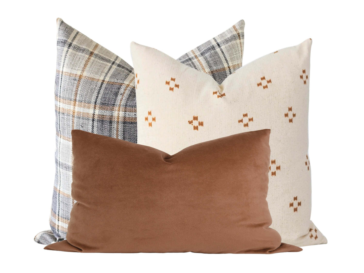 Copper Velvet Pillow Cover