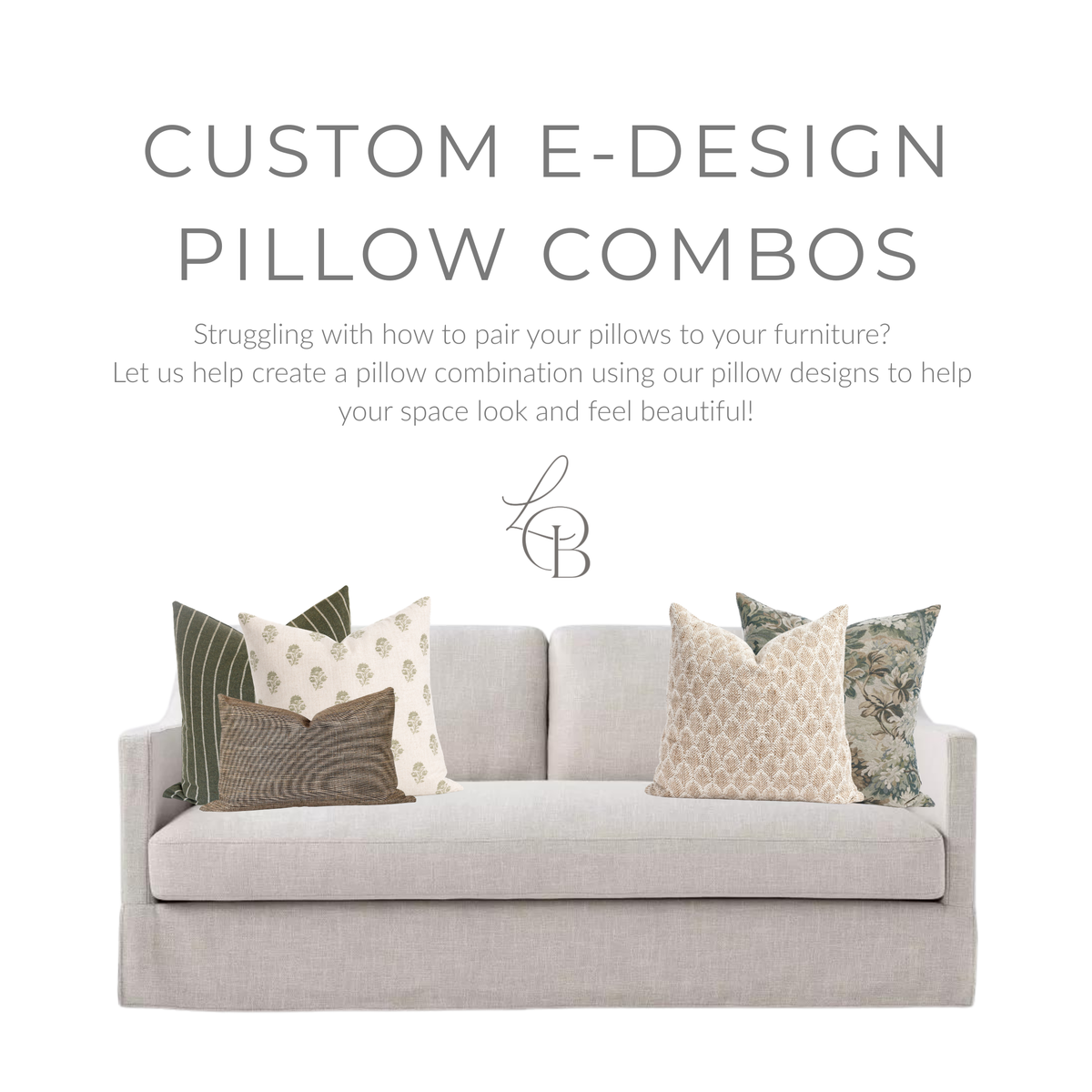 Custom Pillow Cover Combo E-Design Service