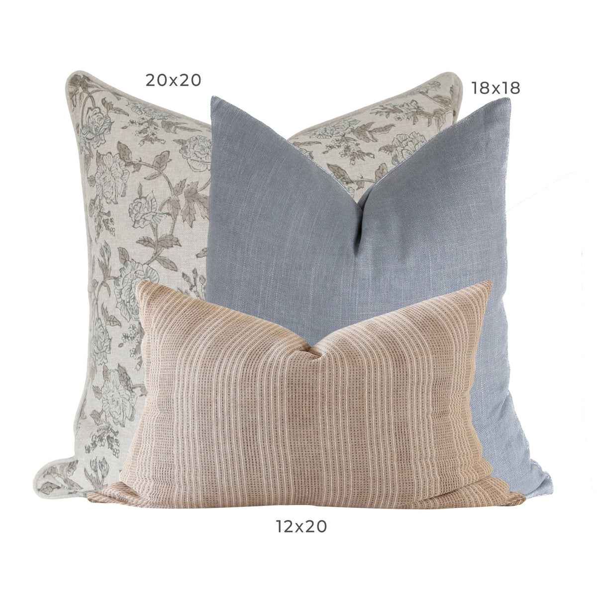 Evie Dusty Blue Sofa Combo