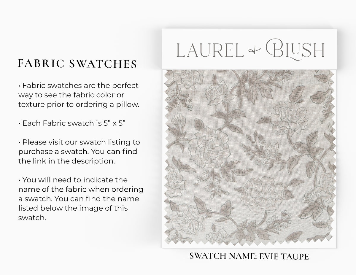 Evie Taupe Pillow Cover