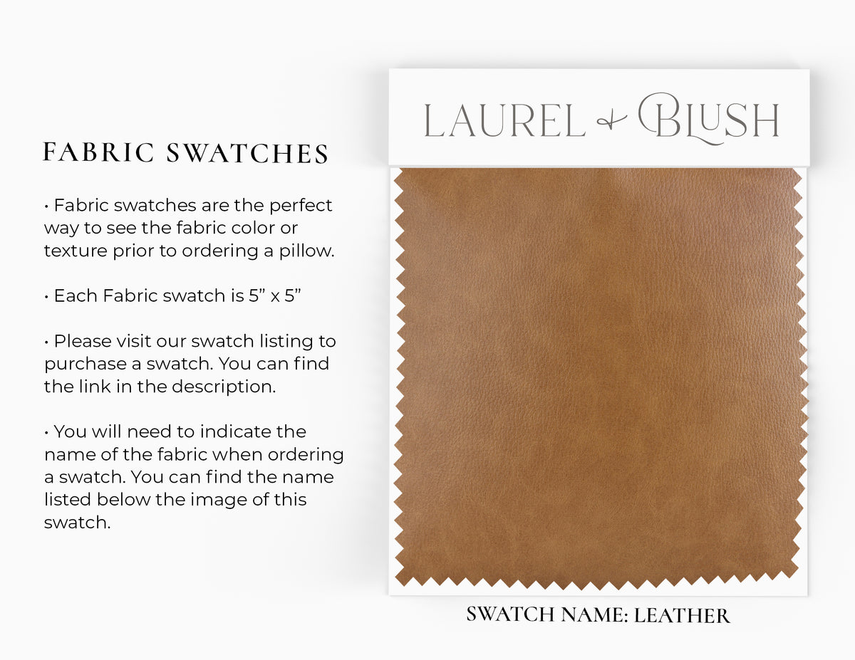 Leather Pillow Cover