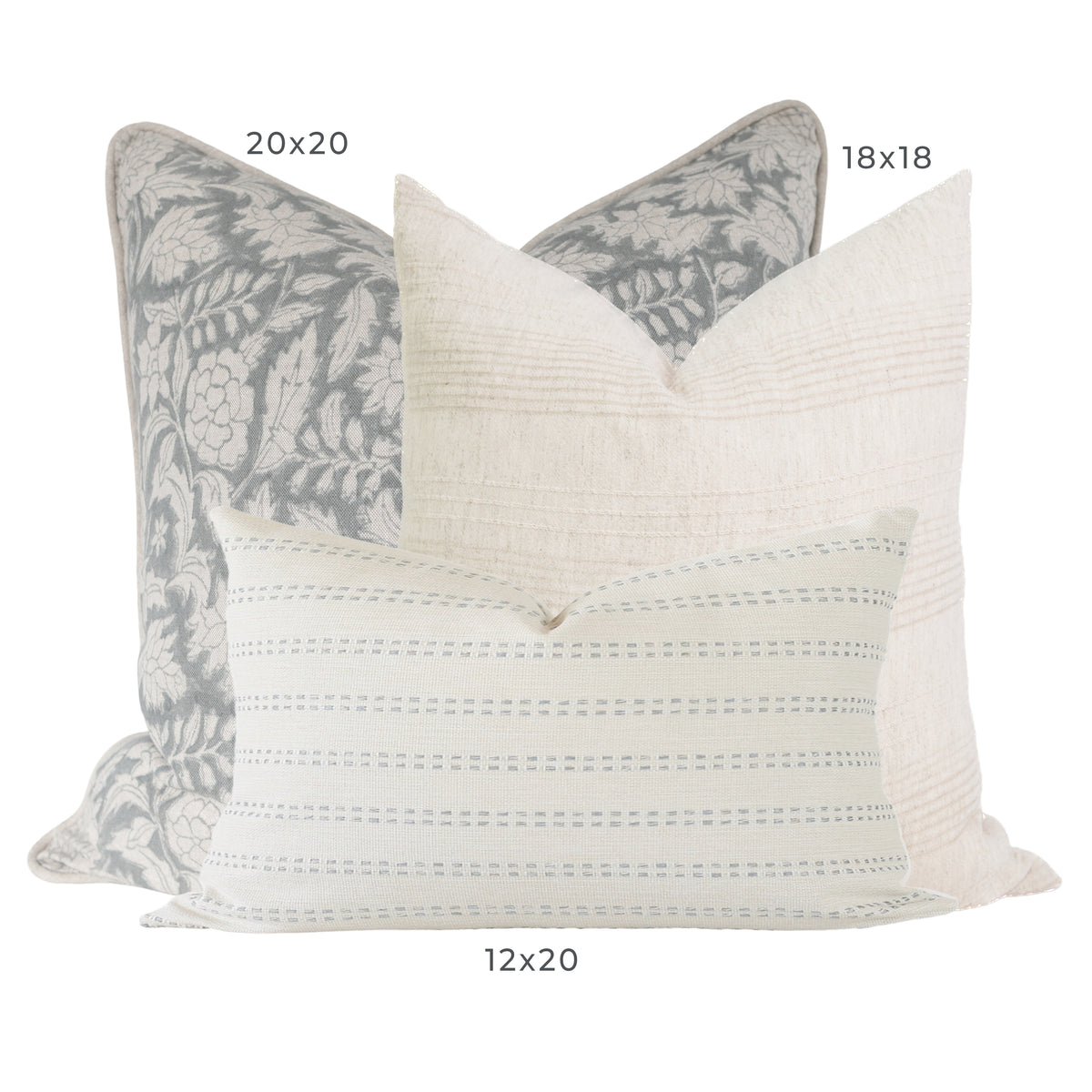 Lucie Dusty Blue Sofa Combo