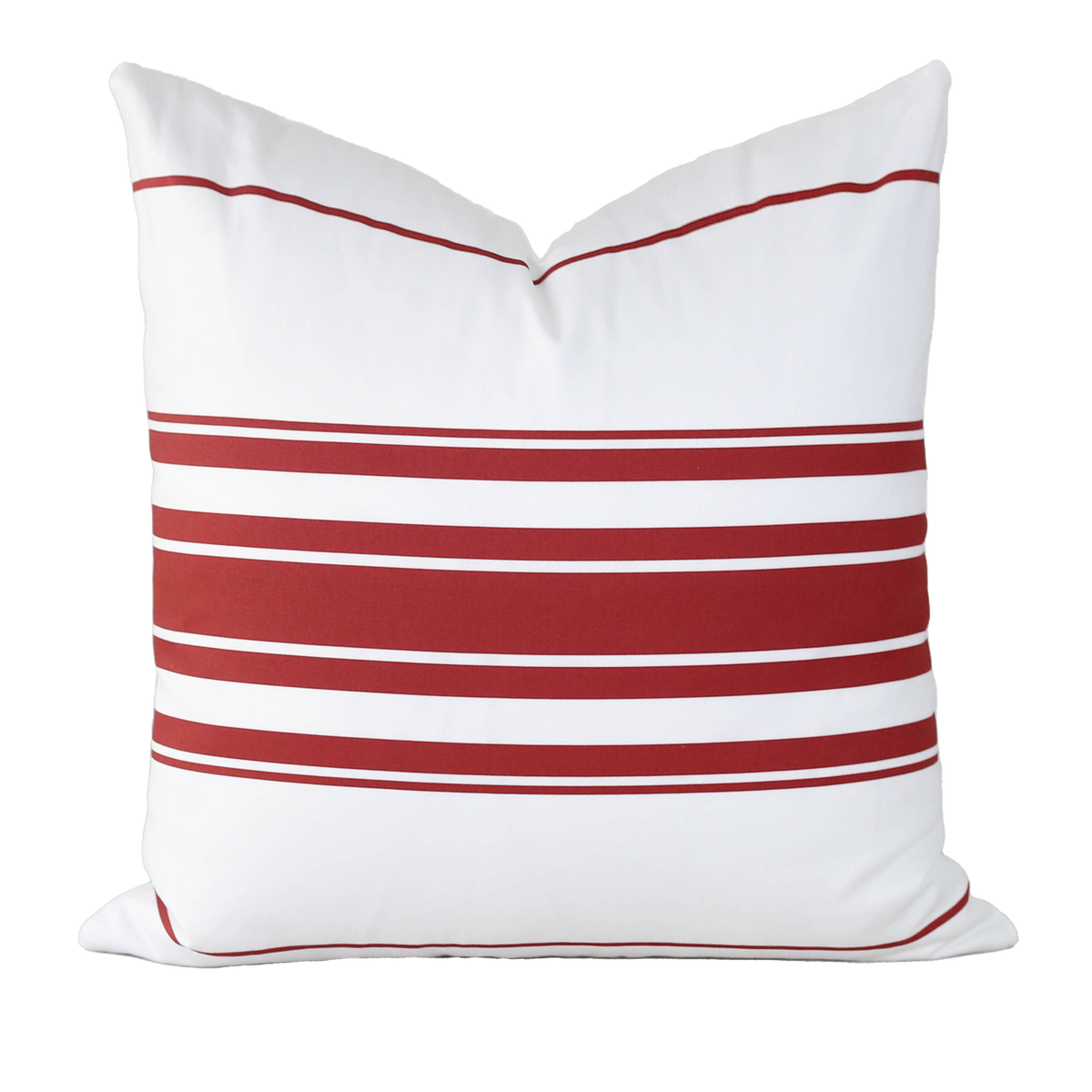 Red Cane Stripe Pillow Cover