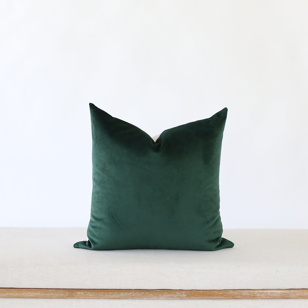 Emerald Green Decorative Pillow Cover Laurel Blush Laurel and Blush