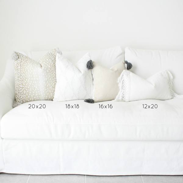 Grey Linen Handmade Pillow Cover