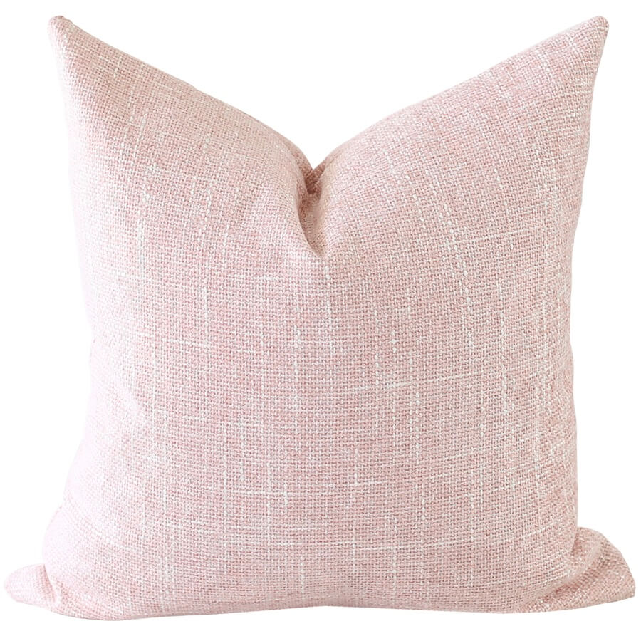 solid blush pillow cover