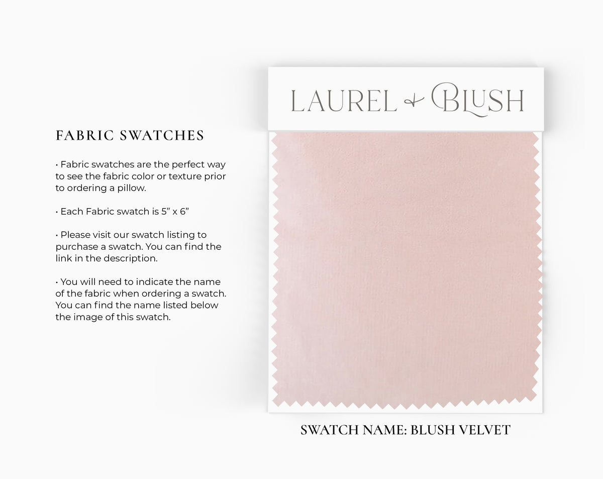 Blush Velvet Pillow Cover