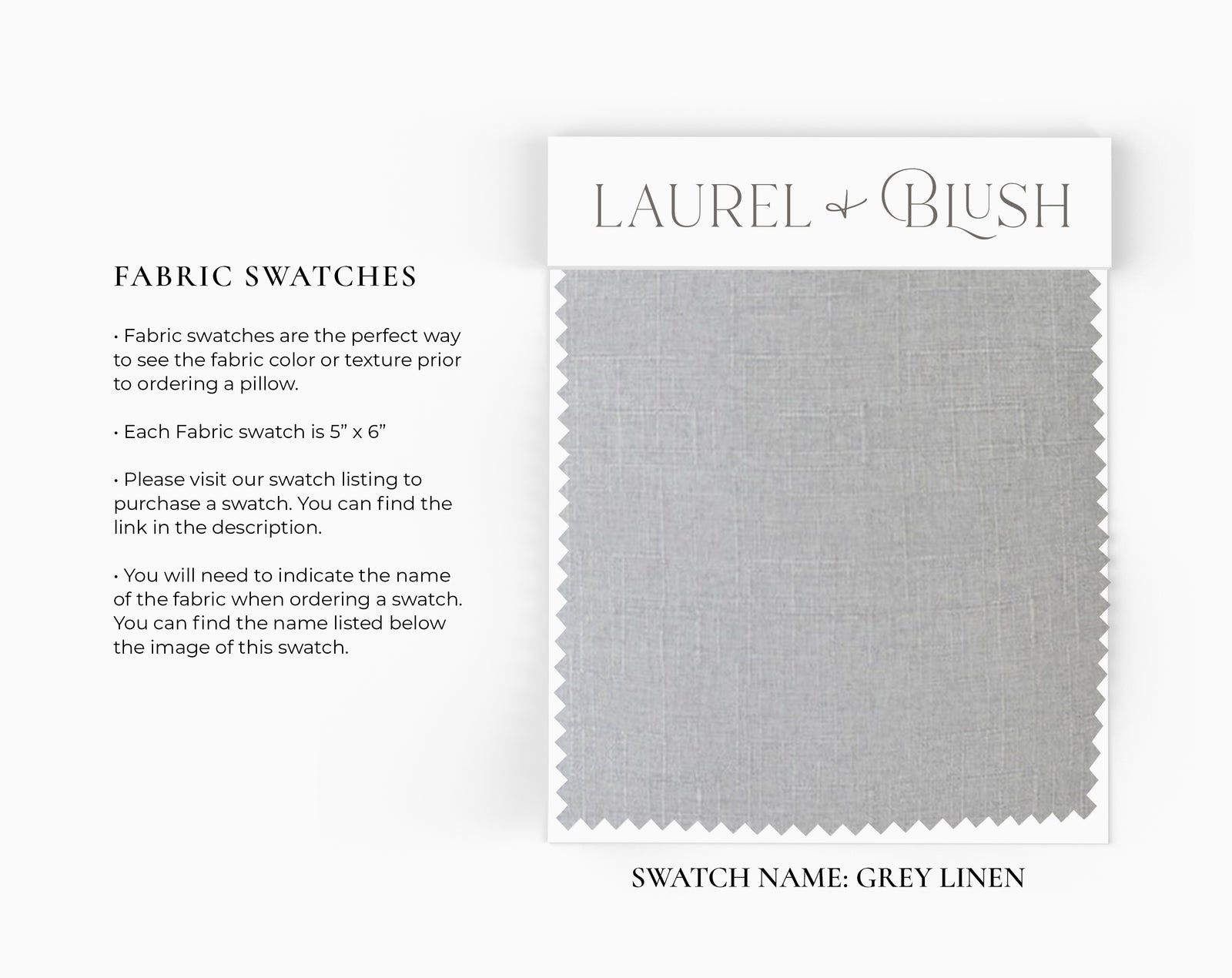 Grey Linen Pillow Cover