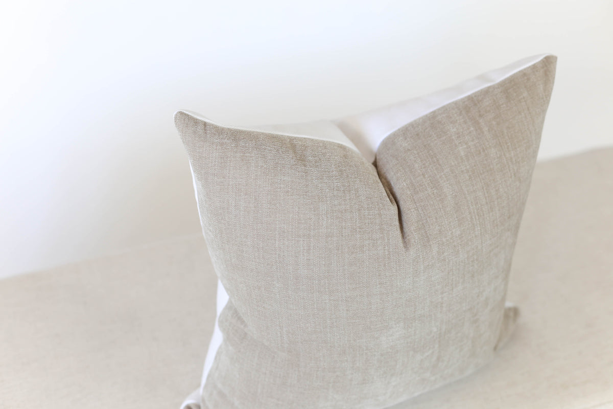 Taupe Velvet Pillow Cover