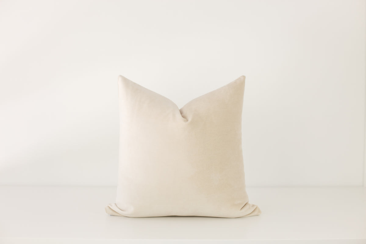 Latte Velvet Pillow Cover