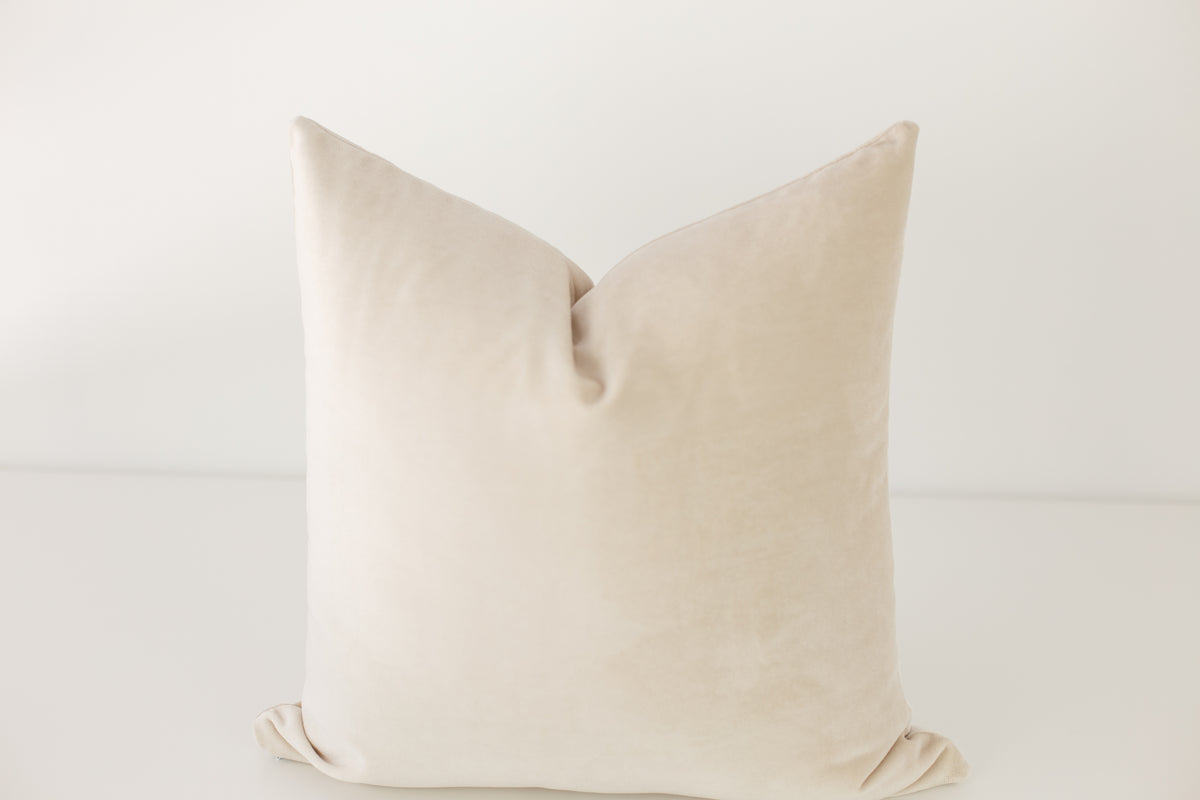 Latte Velvet Pillow Cover