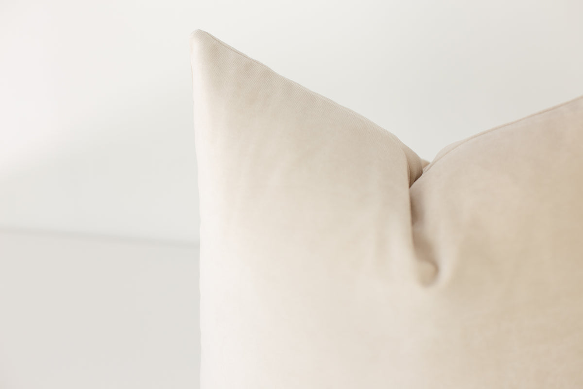 Latte Velvet Pillow Cover