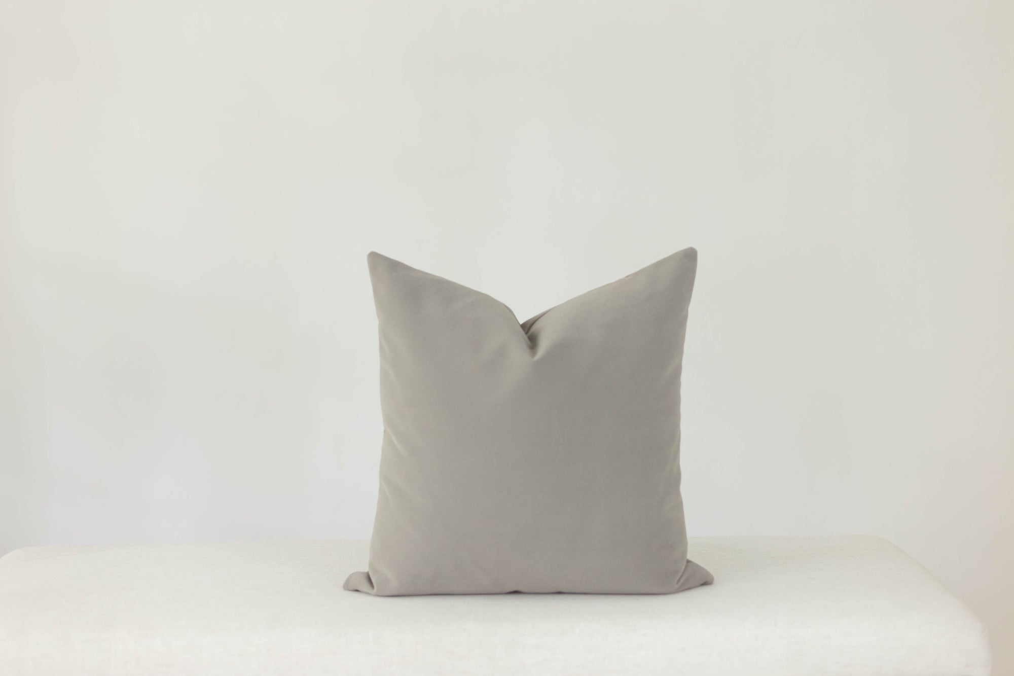 Grey Velvet Pillow Cover 