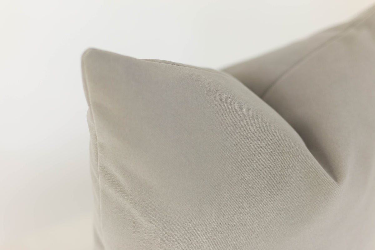 Grey Velvet Handmade Pillow Cover