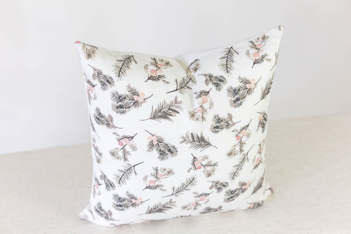 Holly Berry Pillow Cover