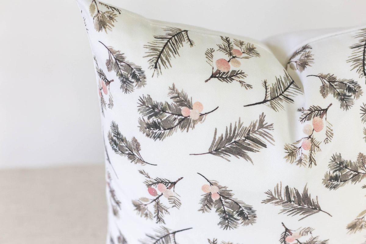 Holly Berry Pillow Cover