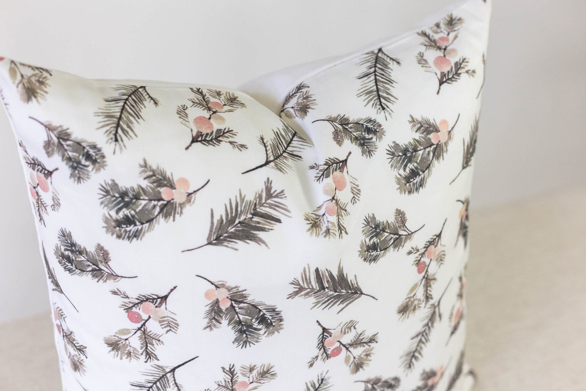 Holly Berry Pillow Cover