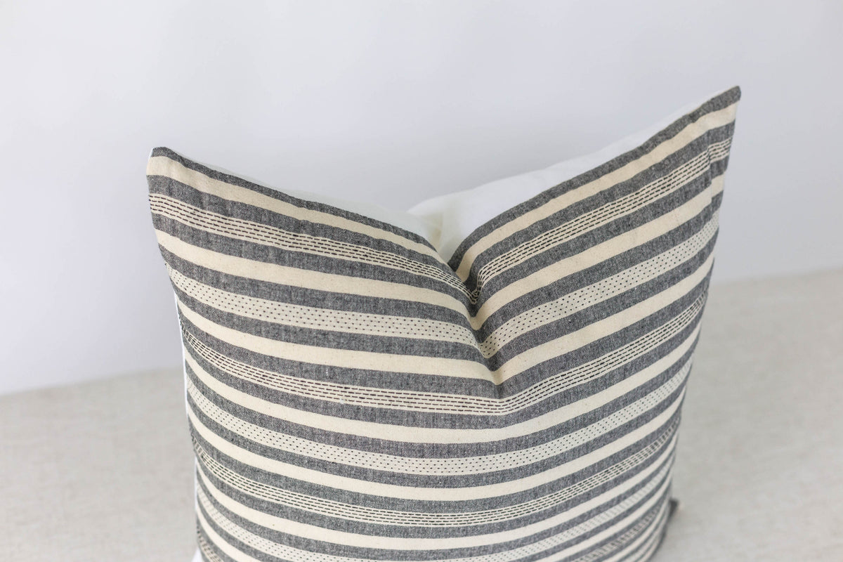 Boho Stripe Handmade Pillow Cover