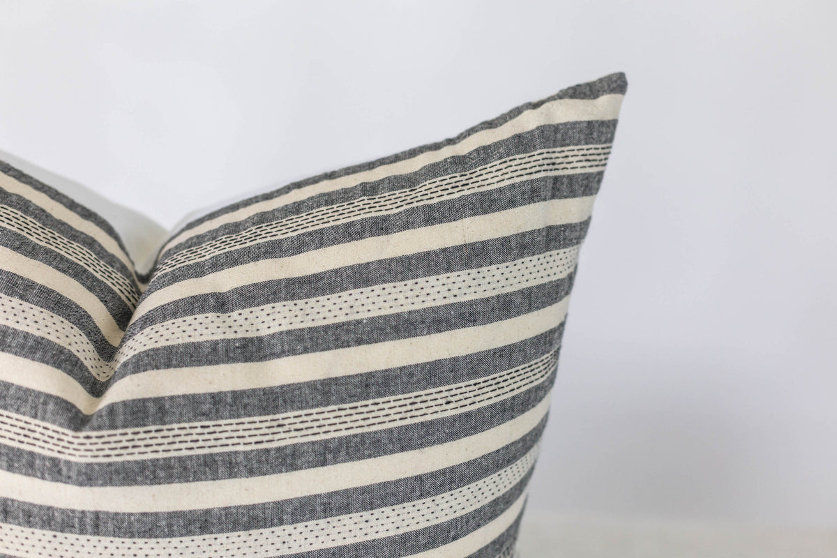 Boho Stripe Handmade Pillow Cover