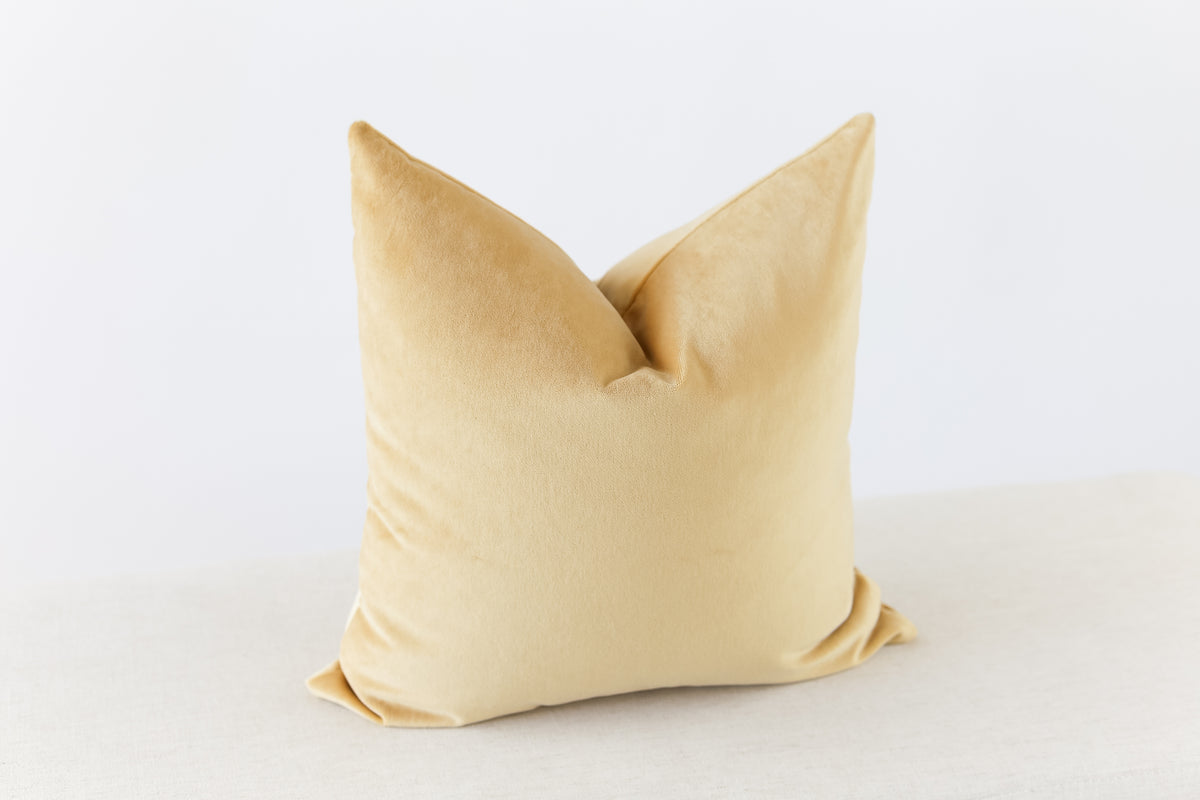 Mustard Velvet Pillow Cover