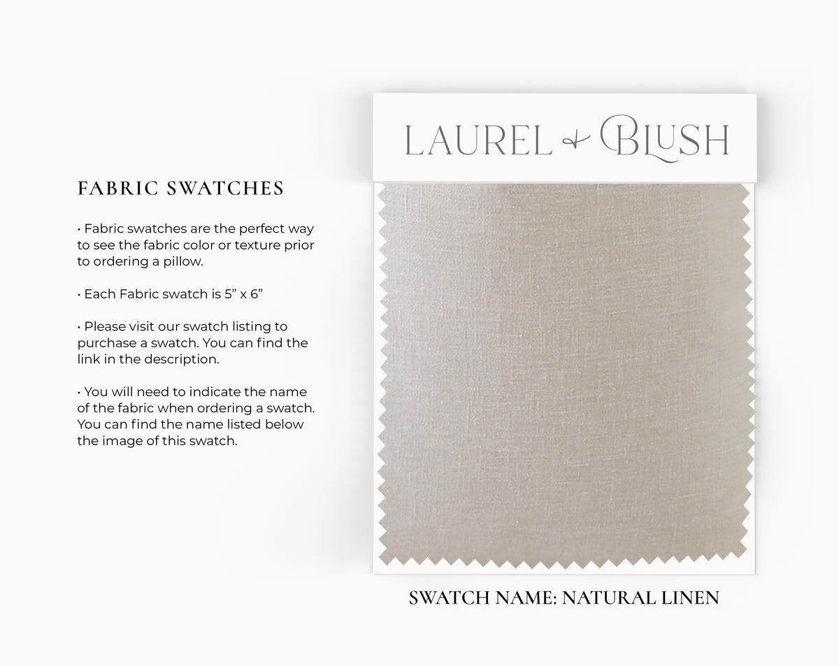 Natural Linen Pillow Cover
