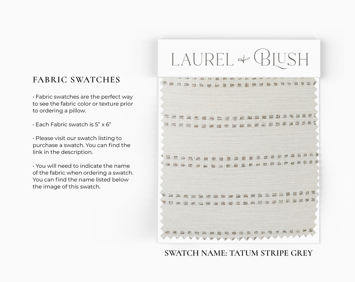 Grey Stripe Pillow Cover