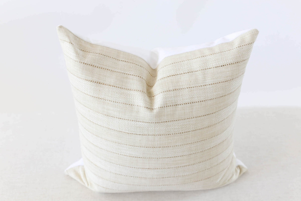 beige and ivory fall textured pillow cover