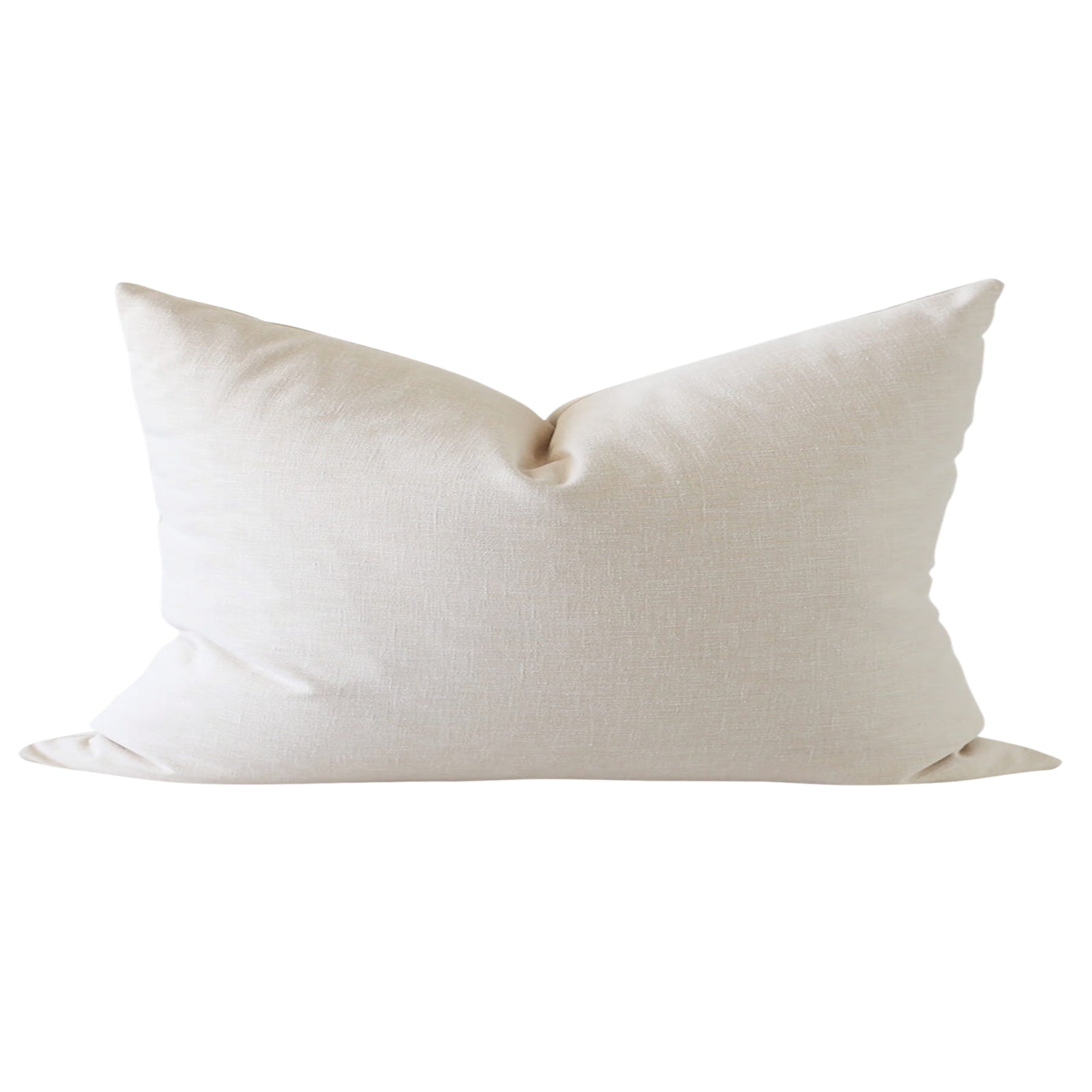beige linen pillow cover