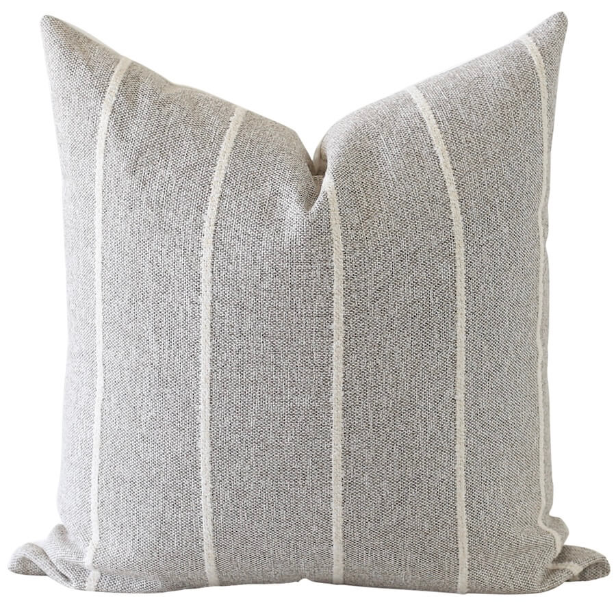Farmhouse Pillow Covers, Grey Throw Pillows, Textured Pillow Cover