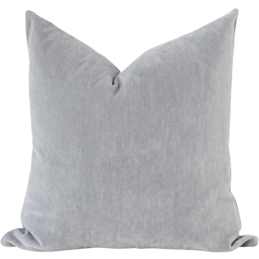 Velvet sales grey cushion