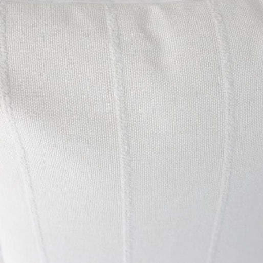 White textured stripe pillow cover
