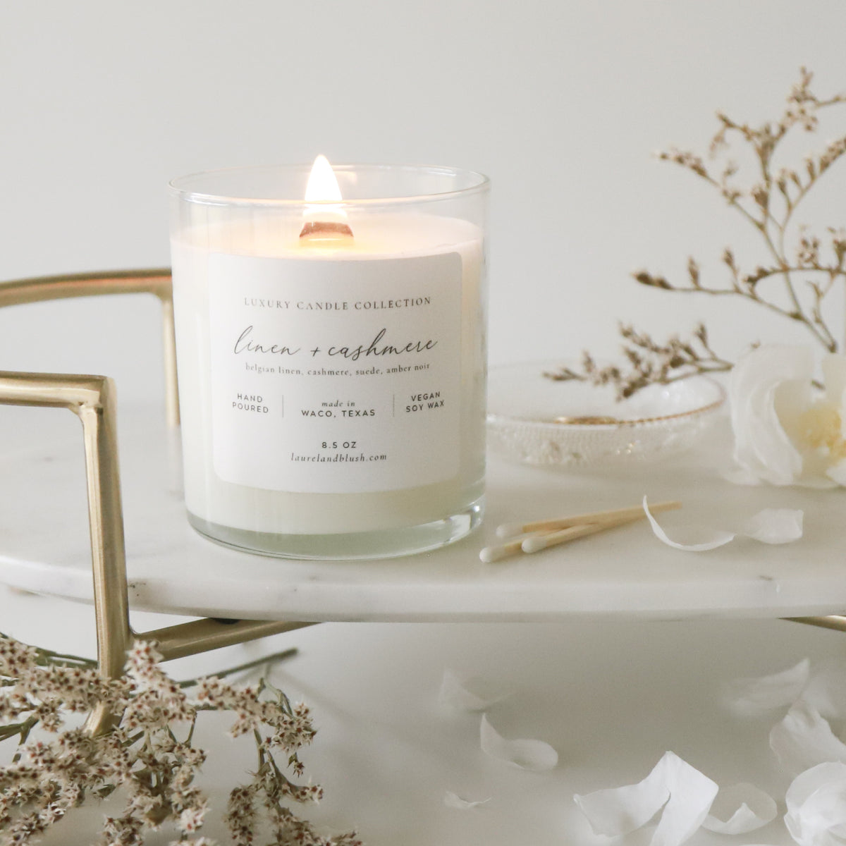 Linen and Cashmere Candle
