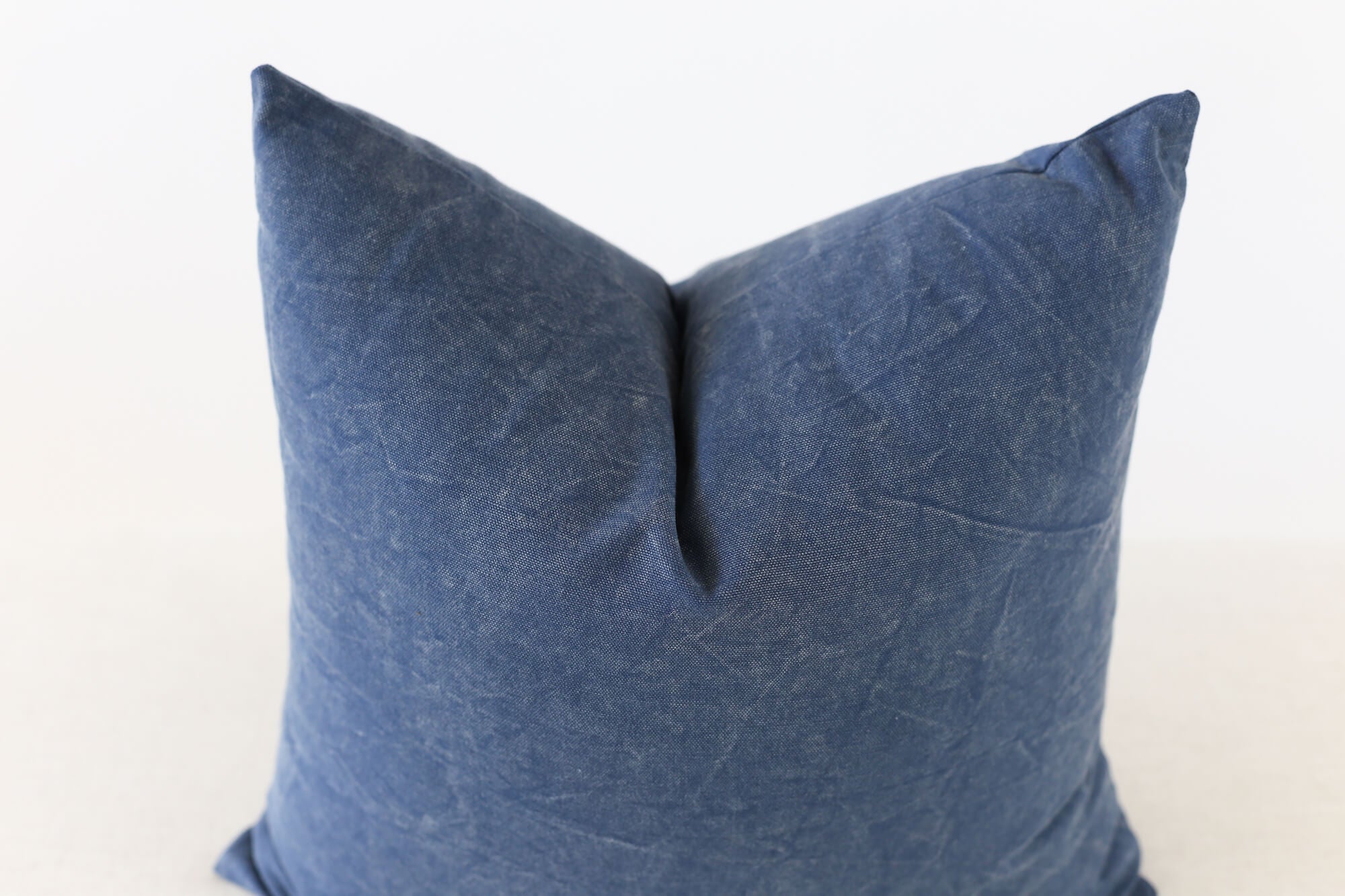 solid blue pillow cover