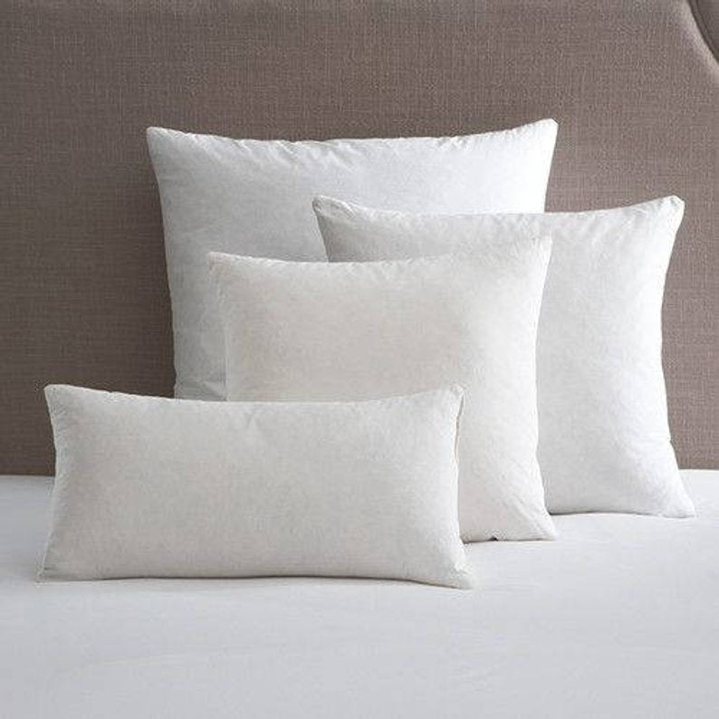 Oroma Home Square Down-Alternative Super-Plush Decorative Throw Pillow Insert Set of 2 - 20x20