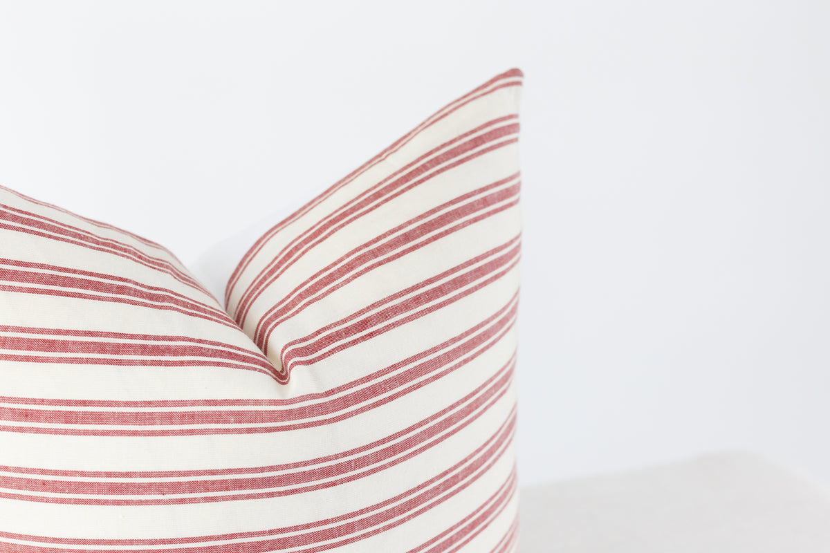 Scarlett Stripe Pillow Cover