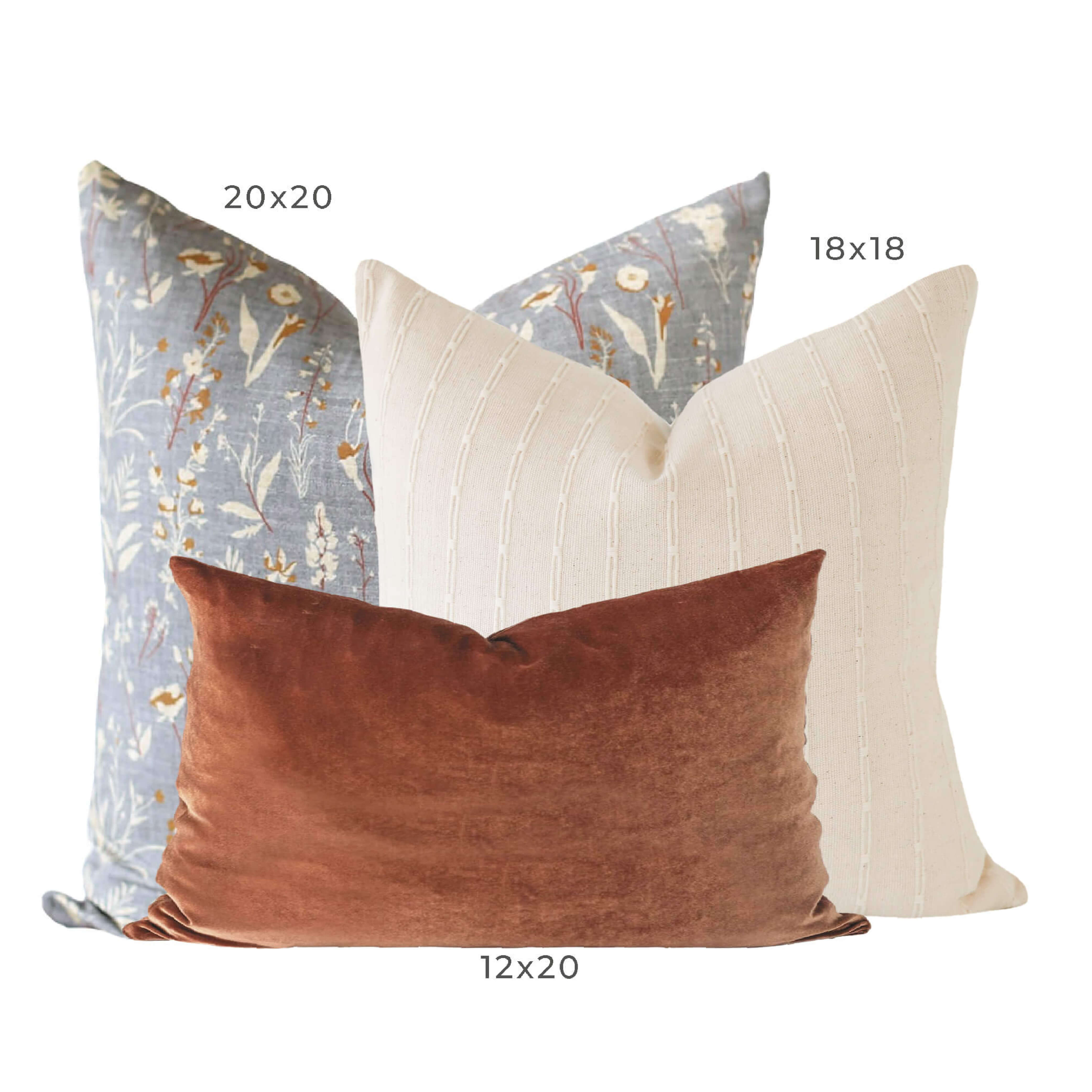 Couch Pillows Set, Pillow Combination, Throw Pillows Set, Pillow Combo Set,  Beige Throw Pillows, Floral Pillow Covers, Lumbar Pillows - Laurel and Blush