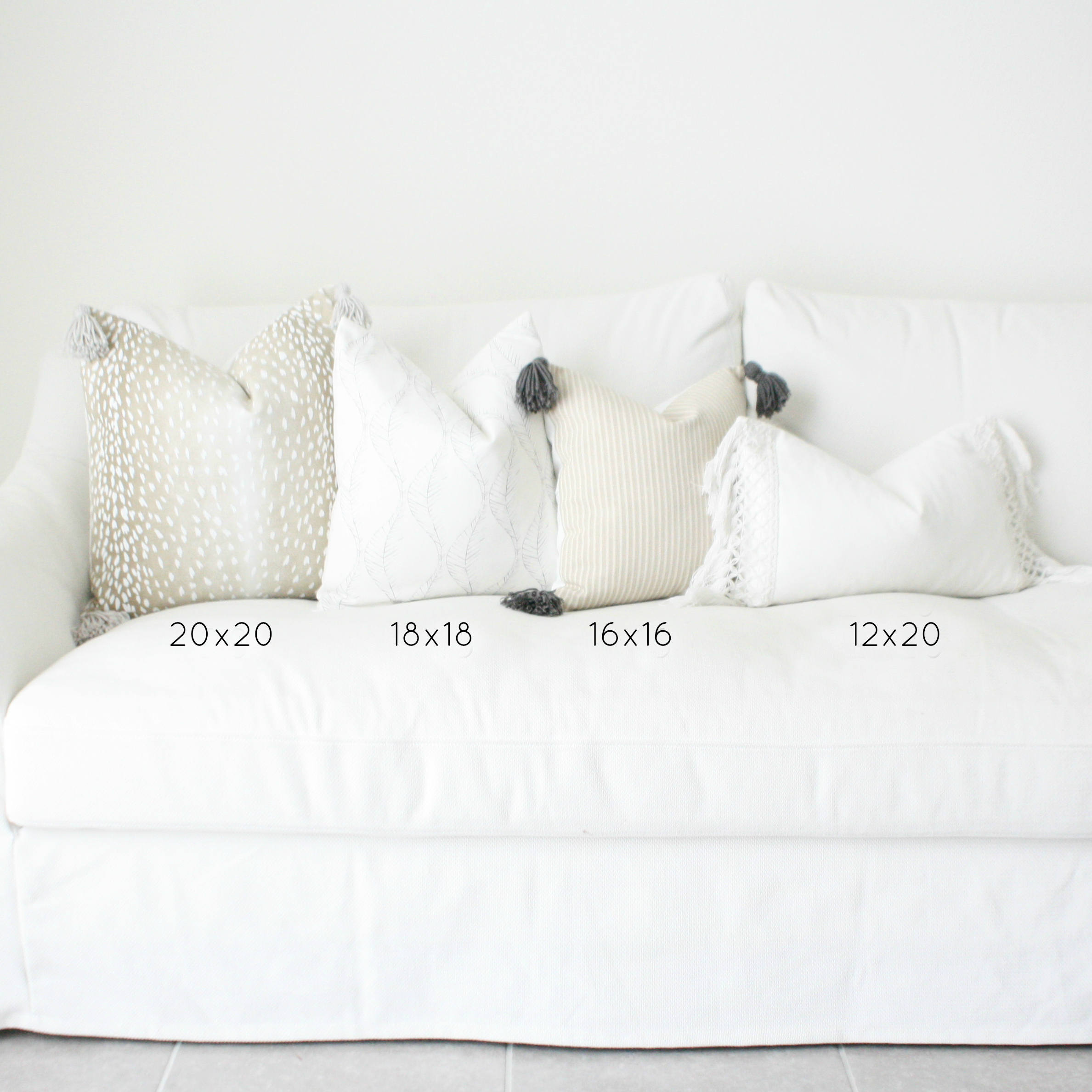 White Throw Pillows 