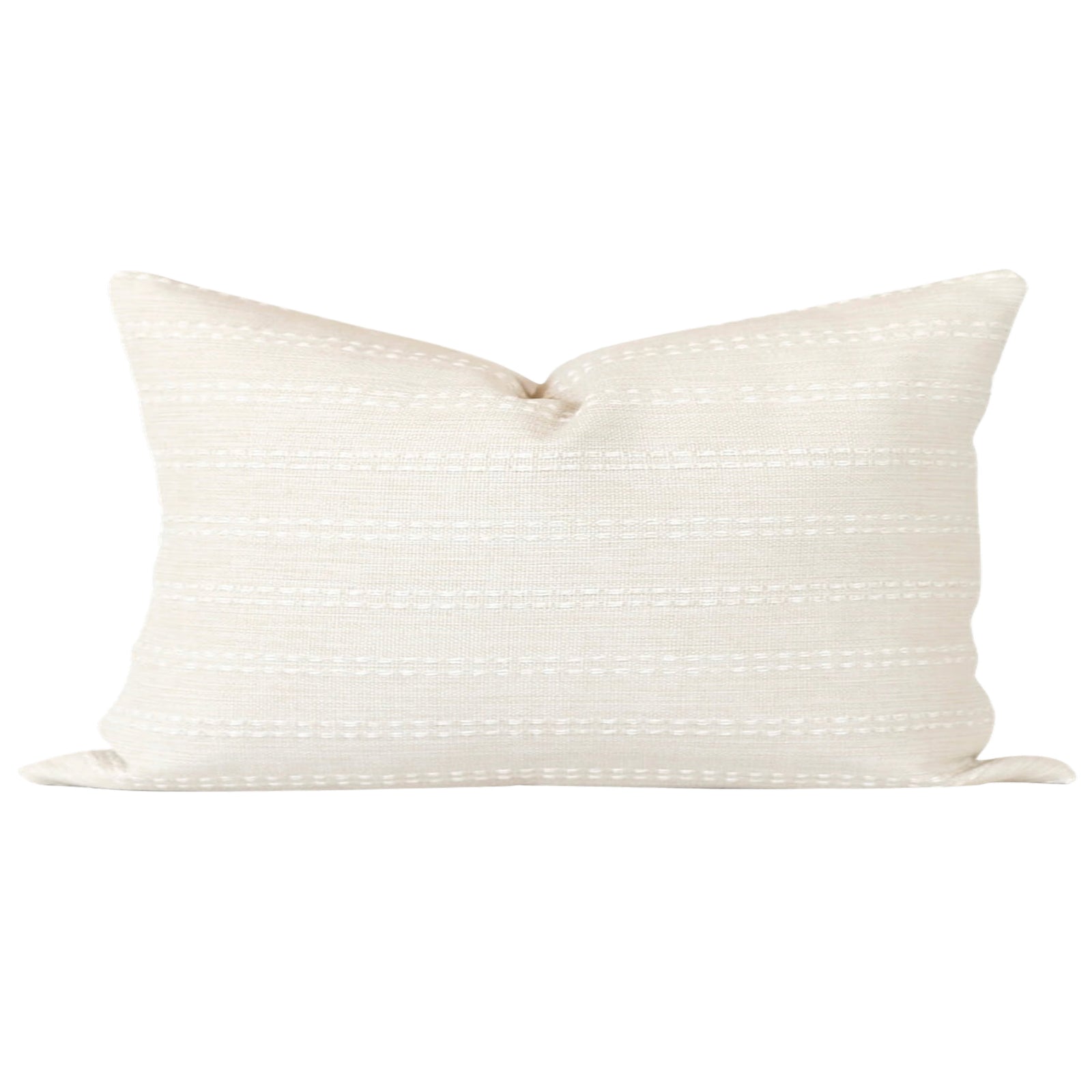 Cream and White Stripe Pillow Cover