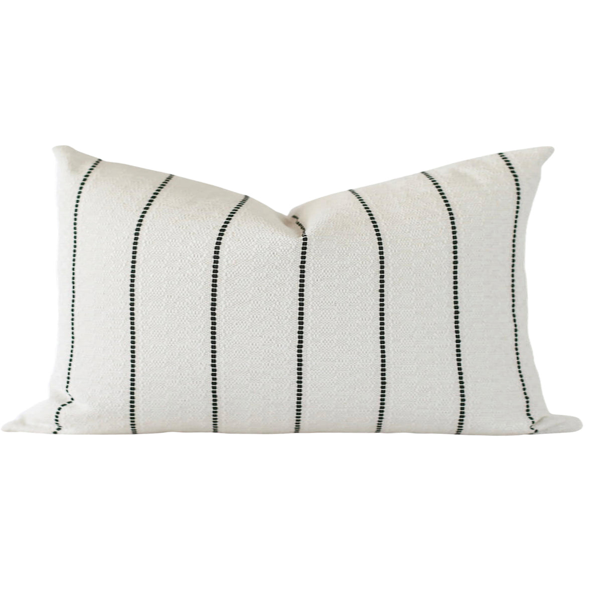 Black Stripe Ivory Pillow Cover