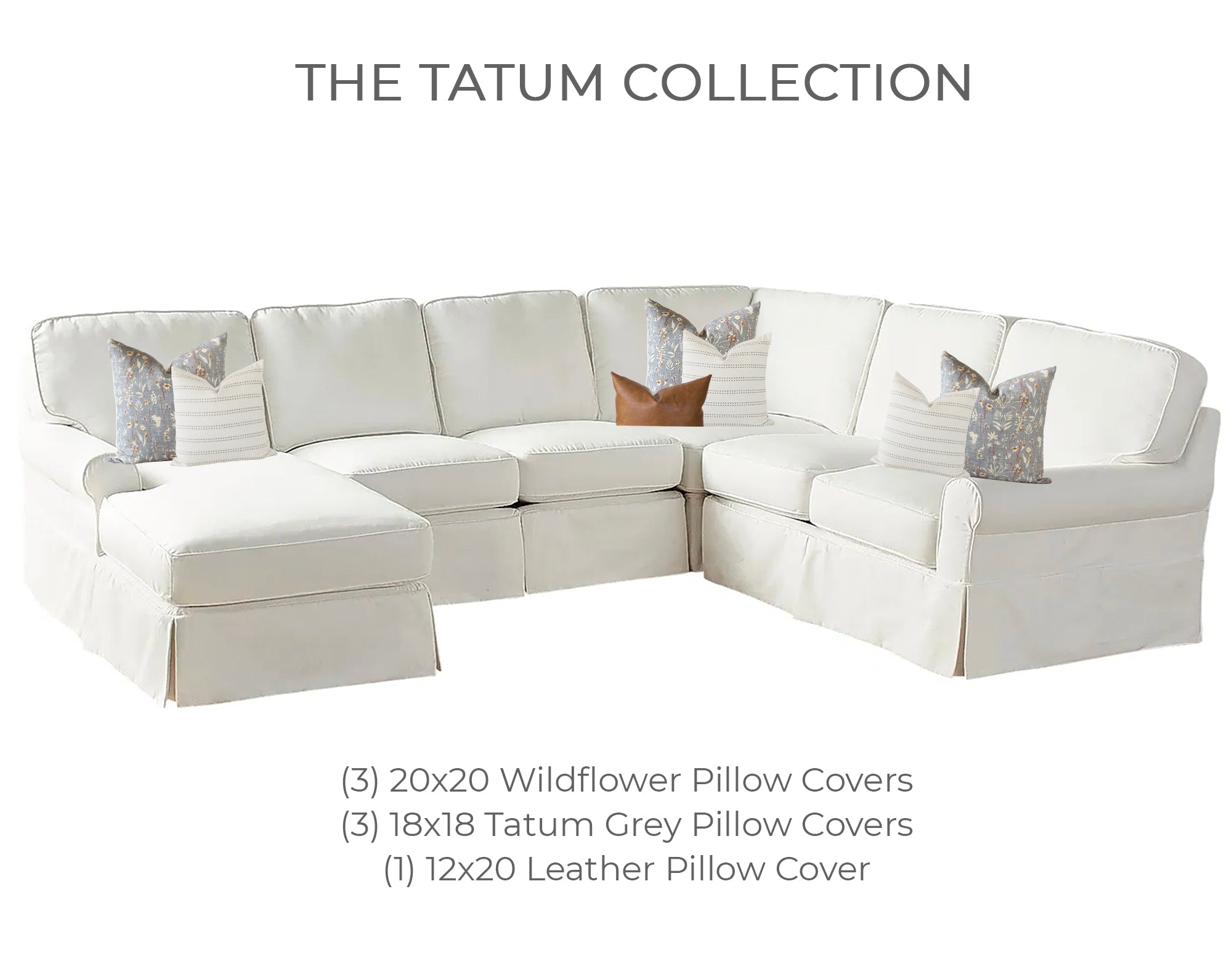 Sectional sales pillow covers
