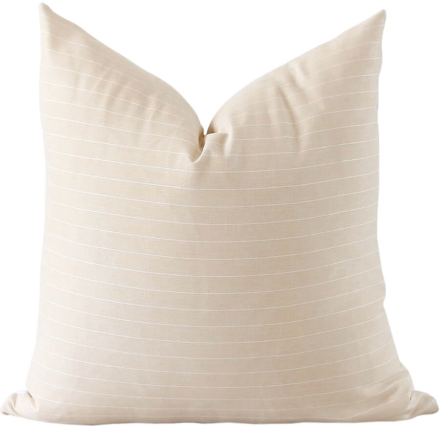Neutral Stripe Throw Pillow