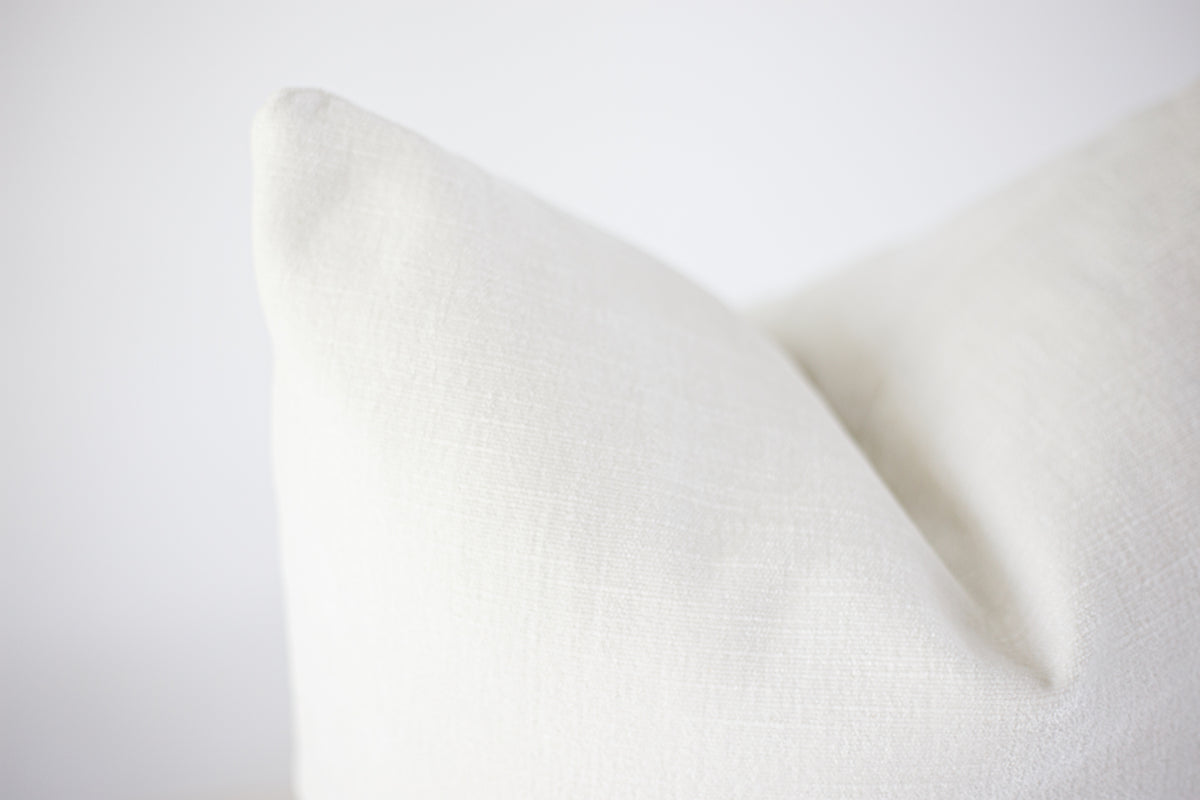 White Velvet Pillow Cover